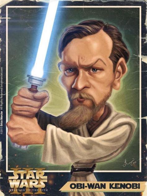 Star Wars Obi Wan Kenobi Funny Caricatures Celebrity Caricatures