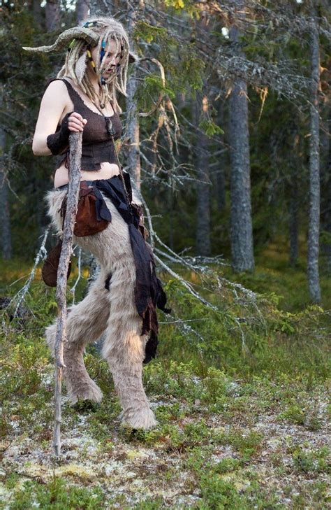 Female Satyr By Rougesrage On Deviantart Faun Costume Scary