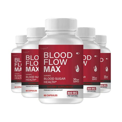5 Pack Blood Flow Max Blood Flow Max Capsules