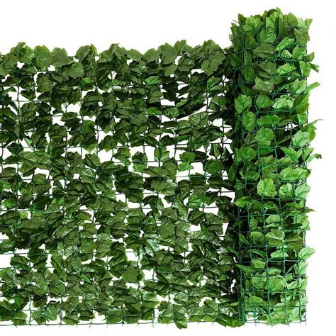 Costway 59 In X 118 In Faux Ivy Leaf Decorative Privacy Fence Screen
