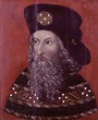 an old painting of a man with long hair and beard wearing a black hat ...