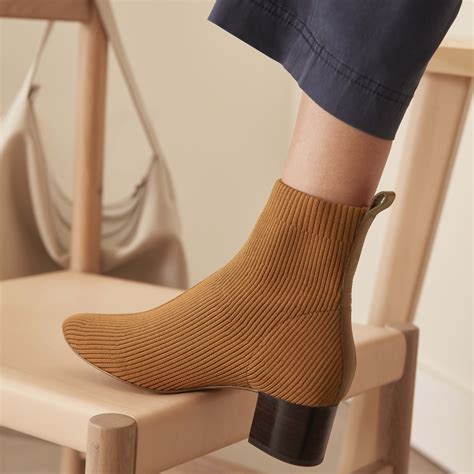 Womens Glove Boot By Everlane In Toffee In 2022 Knit Boots Boots Cute Boots