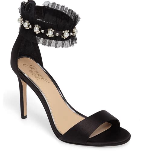 Jewel Badgley Mischka Abagail Embellished Ankle Strap Sandal Women