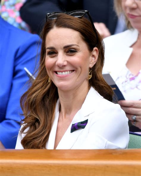 Kate Middleton White Dress At Wimbledon 2019 Popsugar Fashion Photo 24