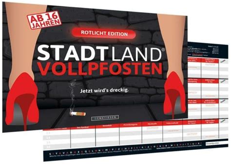 Stadt Land Vollpfosten® Rotlicht Edition Ab 16 Jahren 2019 Game