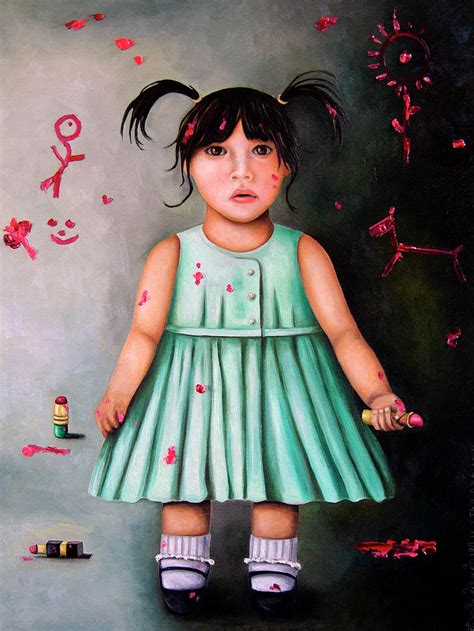 The Artist Beginning Of A Child Prodigy Painting By Leah Saulnier The