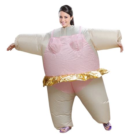 Fancy Big Party Dress Halloween Costume Inflatable Ballerina Cosplay