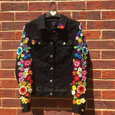 Excited To Share This Item From My Etsy Shop Flower Embroidered Denim