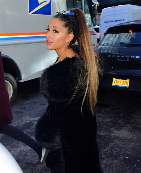 Ariana Grande Rocks Winter Style In Nyc