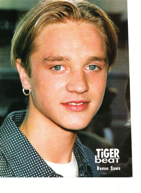 Devon Sawa Teen Magazine Pinup Clipping Close Up With A Earing Big Bopper Bop Clippings