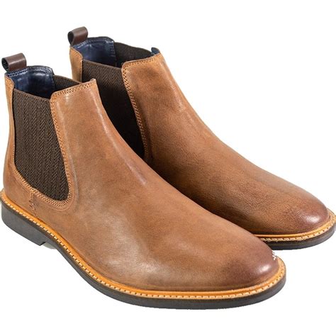 $5.00 coupon applied at checkout. Cavani Mens Arizona Ankle Faux Leather Chelsea Boots Tan