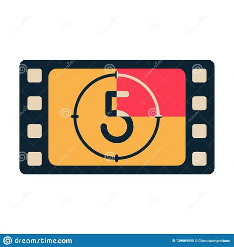 film countdown flat illustration stock vector illustration of icon entertainment 139069590