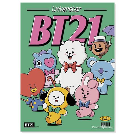 Bts Bt21 Official 500pieces Jigsaw Puzzle Poster Shopee Singapore