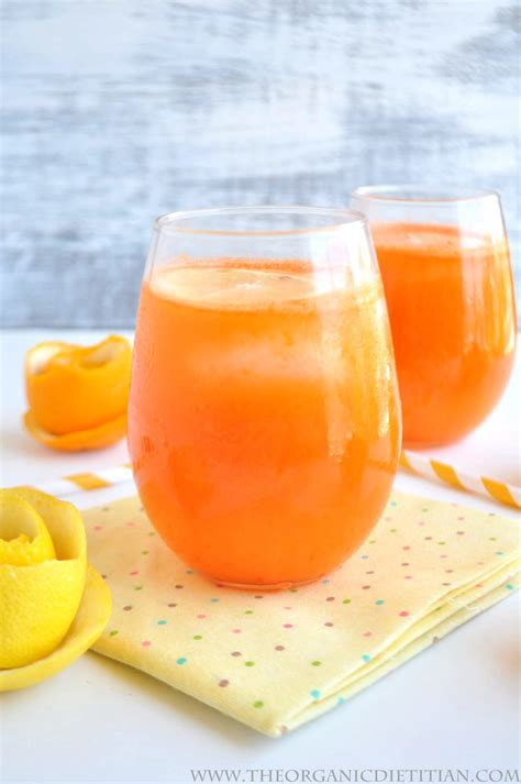 Carrot Orange Lemonade No Sugar Added The Organic Dietitian