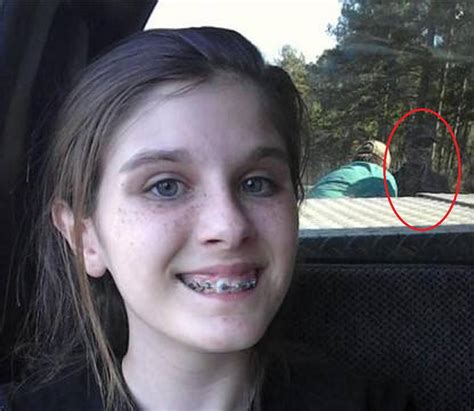 Creepy Ghost Photobombs Selfie Of Little Girl