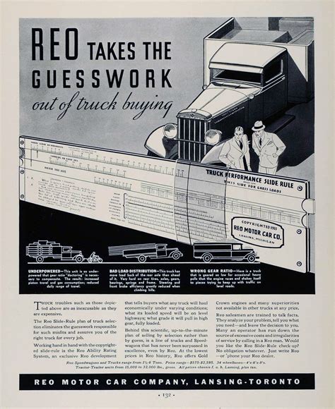 Transpress Nz 1933 Reo Trucks Advert Canada