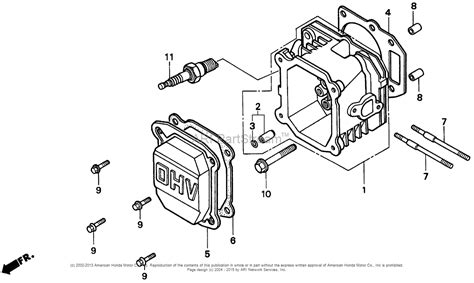 If a label comes off or becomes hard. Honda HRM195 PA LAWN MOWER, USA, VIN# MZBV-6000001 Parts Diagram for CYLINDER HEAD