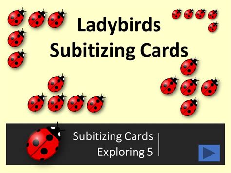 Free Ladybird Subitizing Cards Teaching Resources