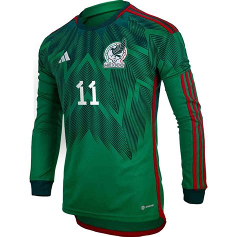 2022 Adidas Diego Lainez Mexico Ls Home Jersey Soccerpro