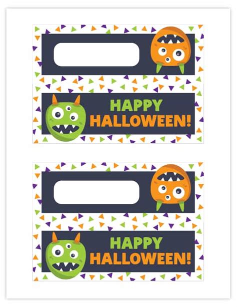 Halloween Treat Bag Toppers Free Printable Pjs And Paint