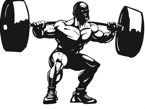 Silhouette Weight Lifting Cartoon 1000 Lifting Weight Silhouette Free