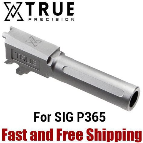 True Precision Drop In Match Grade 9mm Barrel For Sig P365 Stainless