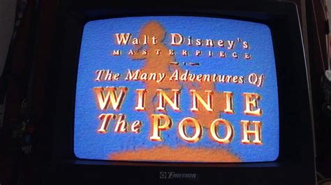 Opening To The Many Adventures Of Winnie The Pooh 1996 Vhs Youtube