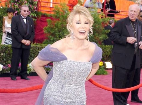 Joan Rivers Is Stylish At Any Event I Believe She Wore This To The Golden Globes Strapless