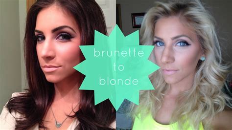 Brunette To Blonde How I Did It At Home Youtube