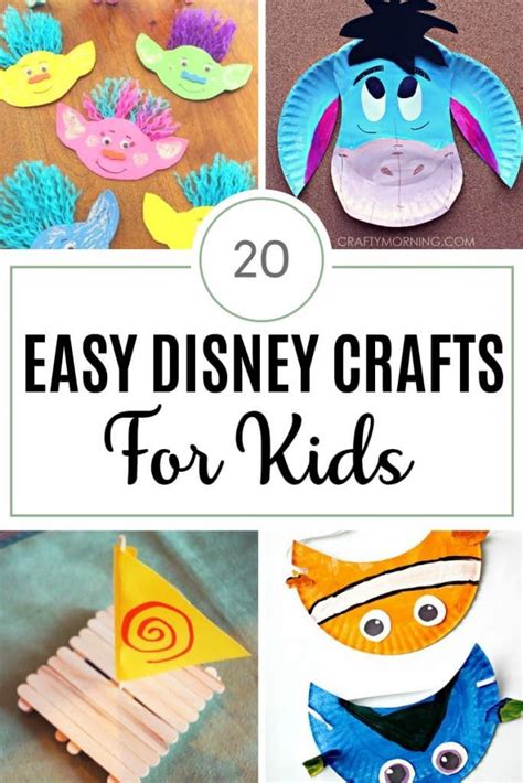 20 Easy Disney Crafts For Kids Disney Crafts For Kids