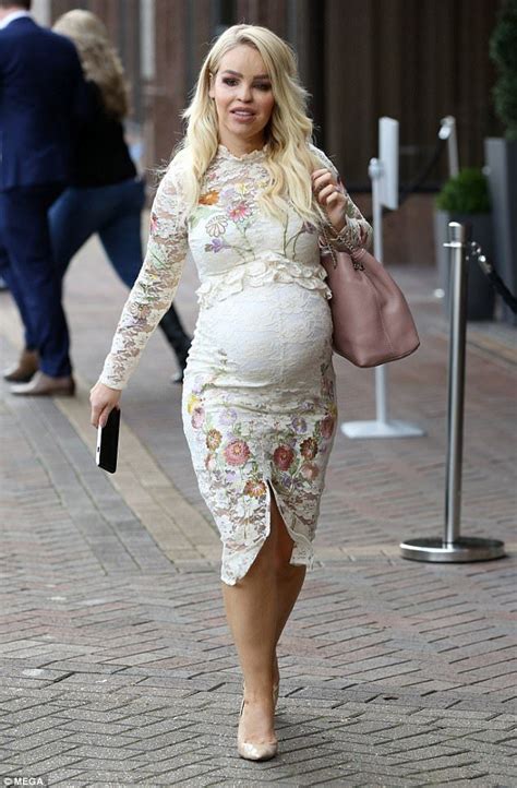 Pregnant Katie Piper Accentuates Her Bump Fitted Dress Katie Piper Fitted Dress Dresses