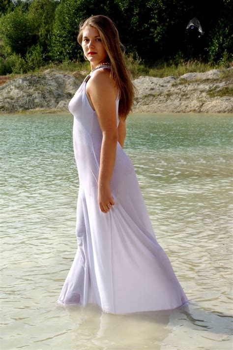 Heremita Monoculus Wet White Dress