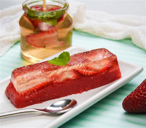 I made this on a whim a week ago to help escape from the heat; Strawberry Ginger Ale Terrine | Sprinkle Bakes