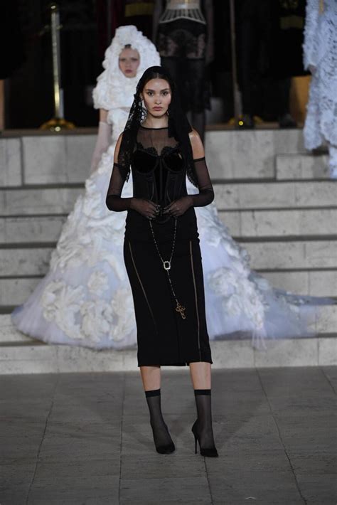 Militsa Borisova For Dolce Gabbana Alta Moda Fall Show Siracusa