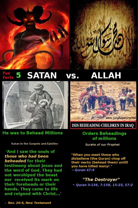 Fun Facts Satan Vs Allah