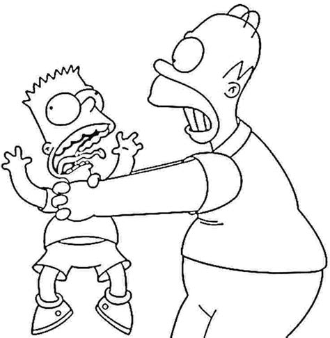 Free Simpsons Coloring Page Download Free Simpsons Coloring Page Png