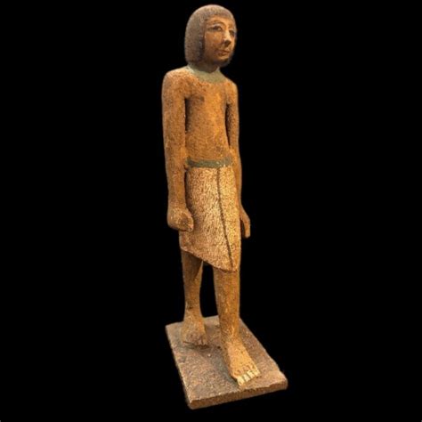 Beautiful Ancient Large Egyptian Wooden Statue 300 Bc 5 Large