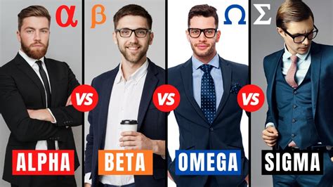 Alpha Male Vs Beta Male Vs Omega Male Vs Sigma Male Male Personality