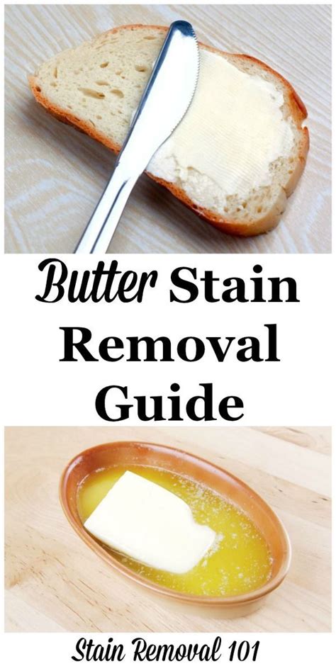 Find out how with this quick… Butter Stain Removal Guide | Stain removal guide, Clean ...