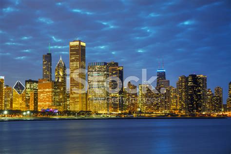 Chicago Downtown Cityscape Stock Photos