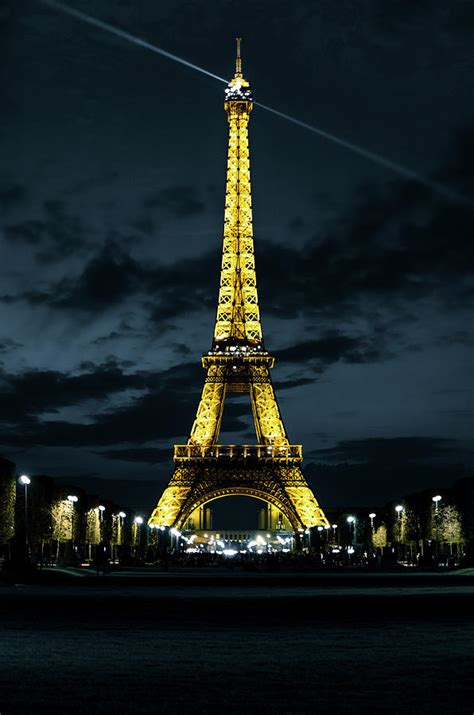 Eiffel Tower At Night Paris France Version 2 Photograph By Gerson