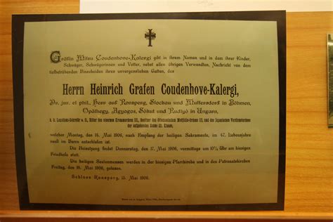 Heinrich Graf Von Coudenhove Kalergi