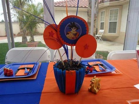 Play dragon ball z games at y8.com. Centerpieces | Dragon birthday, Dragon ball, Childrens party