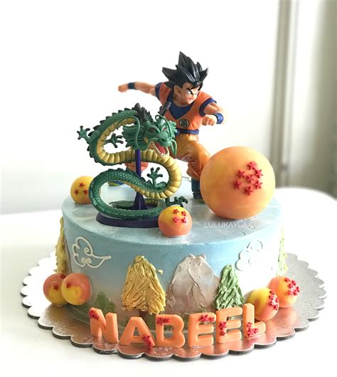 Exclusive, unique dragon ball z 18 piece birthday cake topper featuring 10 different characters from the dragon ball z world sitting on dragon balls, 1. Dragon ball z cake | Anime cake, Dragon birthday, Goku ...