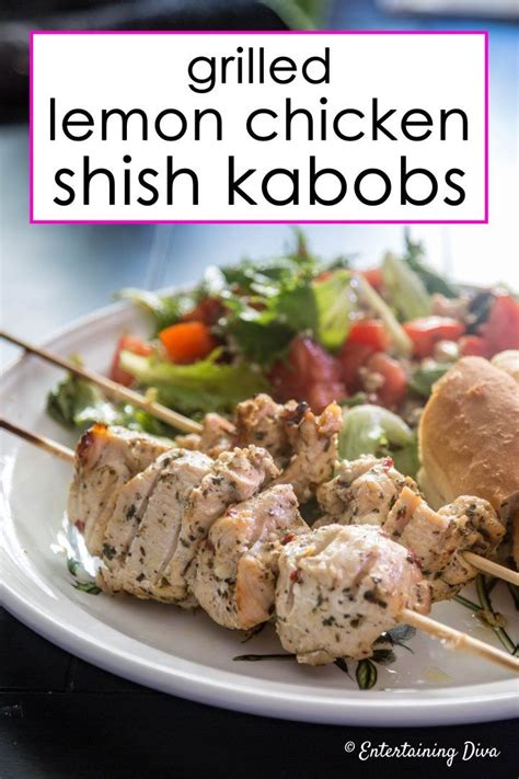 Or you can slide it right off the skewer and toss it with basmati rice for a delicious. This grilled lemon shish kabobs recipe is delicious! Made with chicken breasts, olive oil, le ...