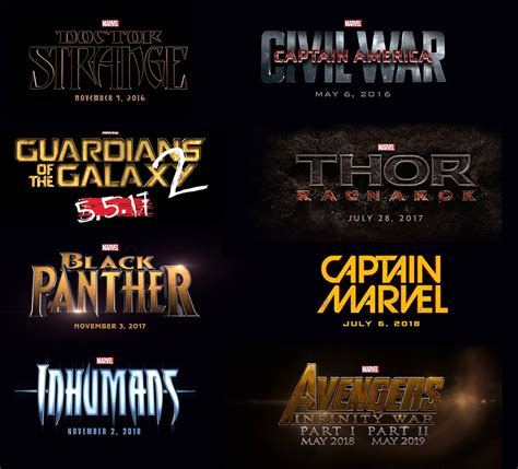 Listado De Las Próximas Películas De Marvel Hasta El 2019 Enterco