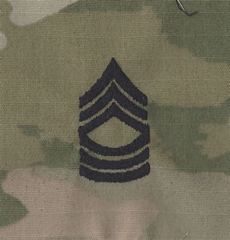 Army Embroidered Ocp Sew On Rank Insignia Master Sergeant