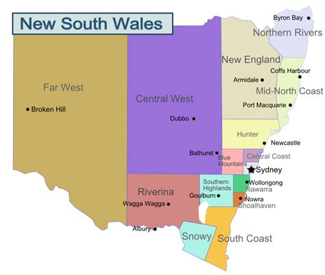 Map Of Nsw Regions