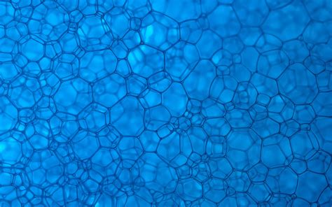 Download Wallpapers Blue Foam Macro Foam Textures Bubbles Foam