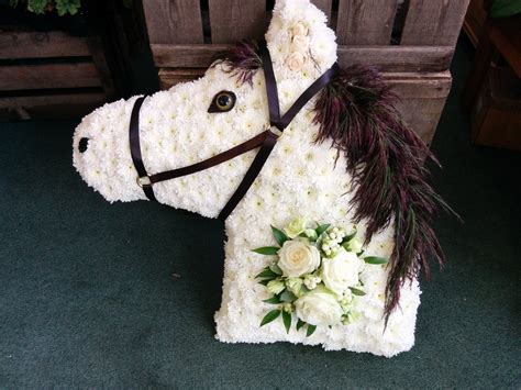 Our White Horse With His Dark Brown Mane Is A Wonderful Tribute For